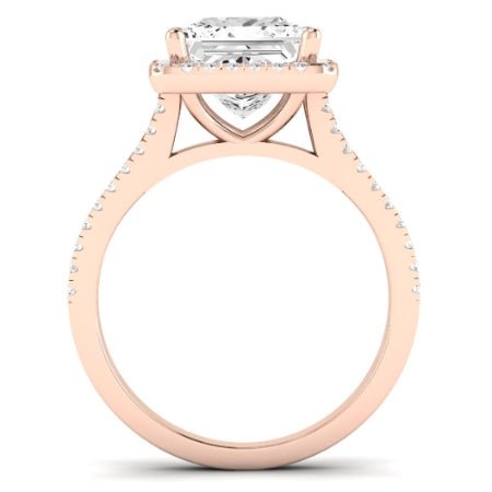 Silene Diamond Matching Band Only ( Engagement Ring Not Included) For Ring With Princess Center rosegold