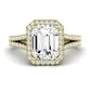 Silene Emerald Diamond Bridal Set (Lab Grown Igi Cert) yellowgold