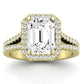 Silene Emerald Diamond Engagement Ring (Lab Grown Igi Cert) yellowgold