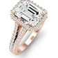 Silene Emerald Diamond Engagement Ring (Lab Grown Igi Cert) rosegold