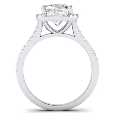 Silene Cushion Diamond Bridal Set (Lab Grown Igi Cert) whitegold