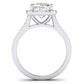 Silene Cushion Diamond Bridal Set (Lab Grown Igi Cert) whitegold