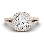 Silene Cushion Diamond Bridal Set (Lab Grown Igi Cert) rosegold