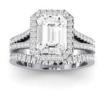 Silene Emerald Diamond Bridal Set (Lab Grown Igi Cert) whitegold