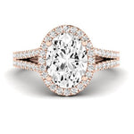 Silene Oval Diamond Bridal Set (Lab Grown Igi Cert) rosegold