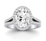 Silene Oval Diamond Engagement Ring (Lab Grown Igi Cert) whitegold