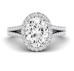 Silene Oval Diamond Engagement Ring (Lab Grown Igi Cert) whitegold