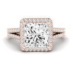 Silene Princess Diamond Engagement Ring (Lab Grown Igi Cert) rosegold