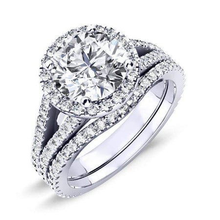 2.00 ct - Silene - GIA Natural Round Diamond Bridal Set