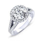 Silene Round Diamond Bridal Set (Lab Grown Igi Cert) whitegold