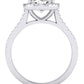 Silene Oval Diamond Engagement Ring (Lab Grown Igi Cert) whitegold