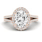 Silene Oval Diamond Engagement Ring (Lab Grown Igi Cert) rosegold