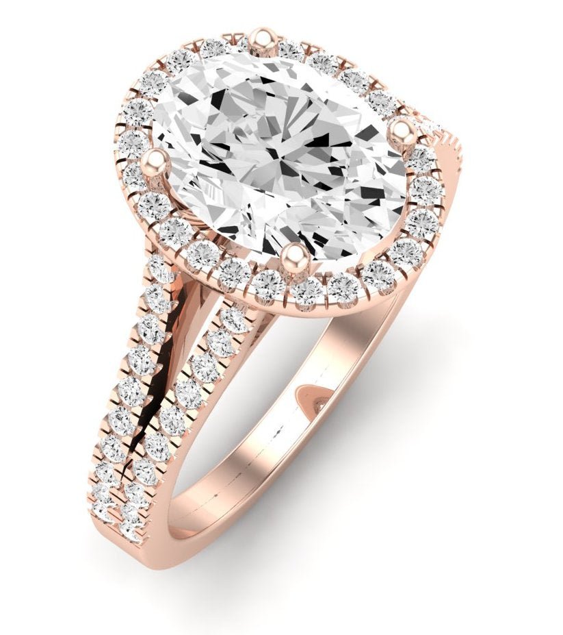 Silene Oval Diamond Engagement Ring (Lab Grown Igi Cert) rosegold