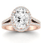 Silene Oval Diamond Engagement Ring (Lab Grown Igi Cert) rosegold