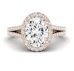 Silene Oval Diamond Engagement Ring (Lab Grown Igi Cert) rosegold