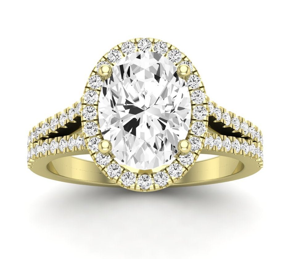 Silene Oval Diamond Engagement Ring (Lab Grown Igi Cert) yellowgold