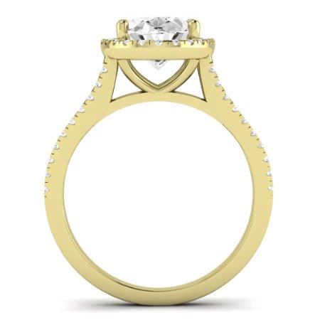 Silene Oval Moissanite Engagement Ring yellowgold