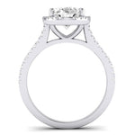 Silene Oval Moissanite Engagement Ring whitegold