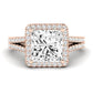 Silene Princess Diamond Engagement Ring (Lab Grown Igi Cert) rosegold