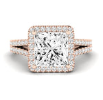 Silene Princess Diamond Engagement Ring (Lab Grown Igi Cert) rosegold