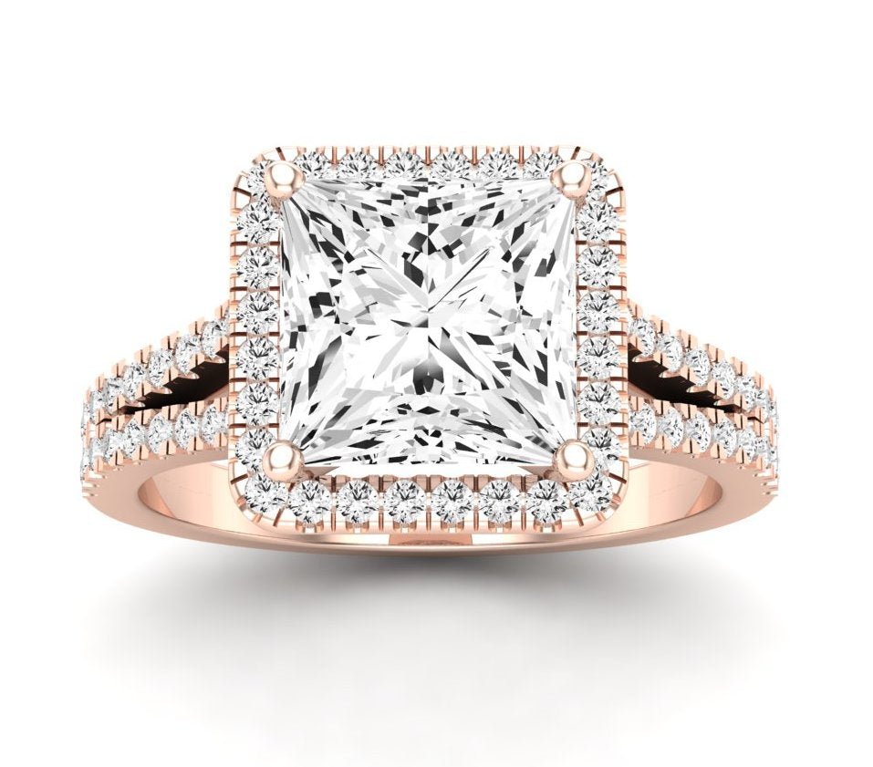 Silene Princess Diamond Engagement Ring (Lab Grown Igi Cert) rosegold