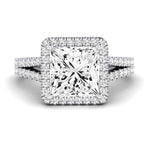 Silene Princess Diamond Engagement Ring (Lab Grown Igi Cert) whitegold