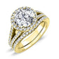 Silene Round Diamond Bridal Set (Lab Grown Igi Cert) yellowgold