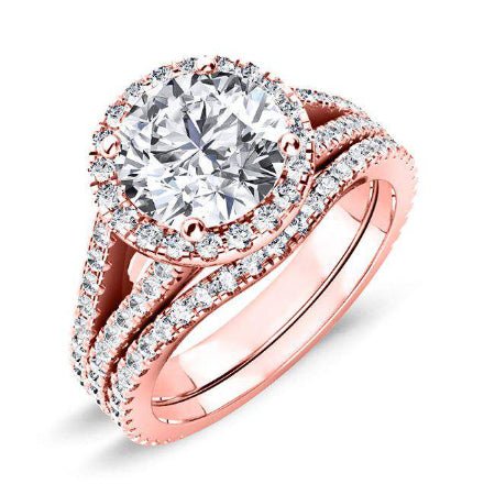 Silene Round Diamond Bridal Set (Lab Grown Igi Cert) rosegold