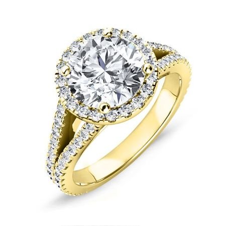 Silene Round Diamond Engagement Ring (Lab Grown Igi Cert) yellowgold