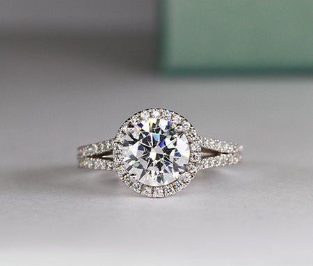 Silene Round Diamond Engagement Ring (Lab Grown Igi Cert) whitegold