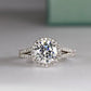 Silene Round Diamond Engagement Ring (Lab Grown Igi Cert) whitegold