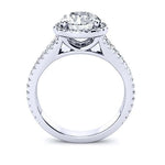 Silene Round Moissanite Bridal Set whitegold