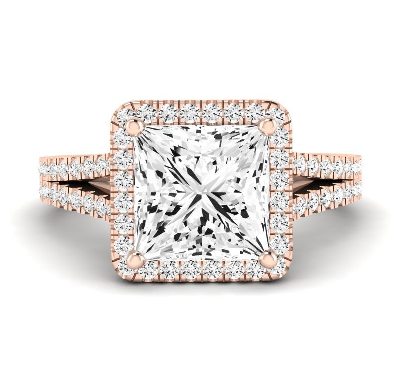 Silene Princess Diamond Engagement Ring (Lab Grown Igi Cert) rosegold