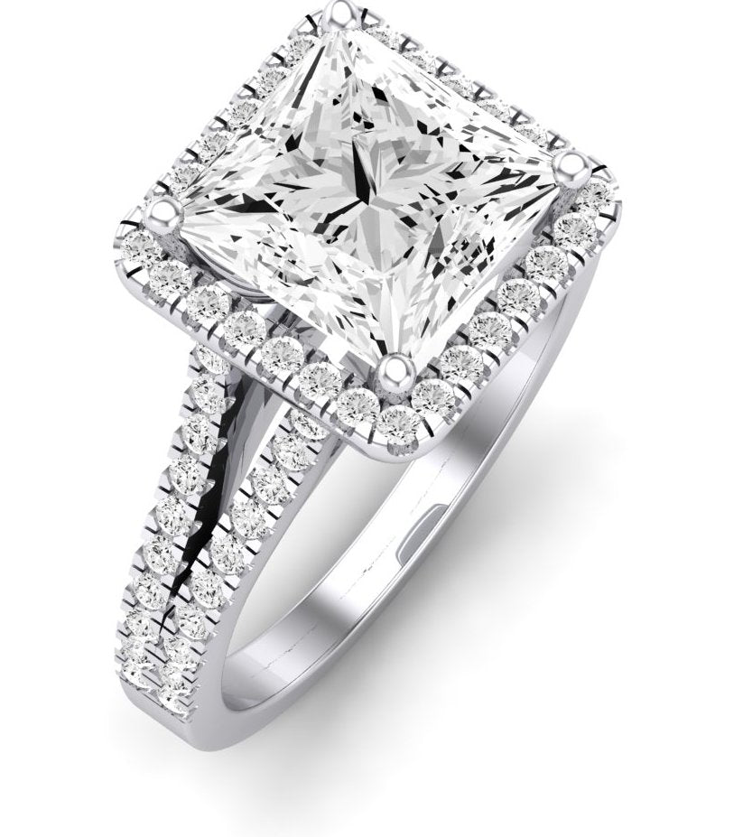 Silene Princess Diamond Engagement Ring (Lab Grown Igi Cert) whitegold