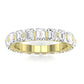 Silk Emerald Cut Diamond Eternity Band (Clarity Enhanced) yellowgold