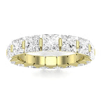 Silk Princess Cut Diamond Eternity Band (Clarity Enhanced) yellowgold