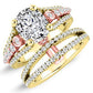 Sireli Cushion Moissanite Bridal Set yellowgold