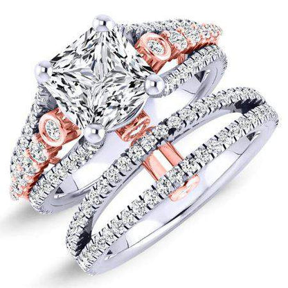 Sireli Diamond Matching Band Only (engagement Ring Not Included) For Ring With Princess Center whitegold