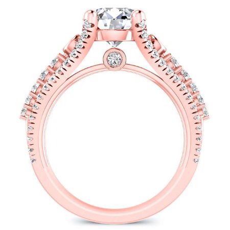 Sireli Diamond Matching Band Only (engagement Ring Not Included) For Ring With Round Center rosegold