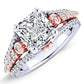 Sireli Princess Moissanite Bridal Set whitegold