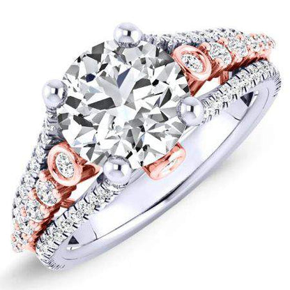 Sireli Round Diamond Engagement Ring (Lab Grown Igi Cert) whitegold