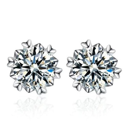 Skylar Diamond Earrings (Clarity Enhanced) whitegold