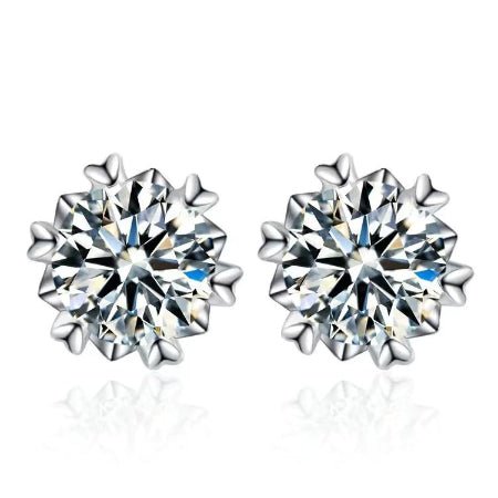 Skylar Moissanite Earrings whitegold