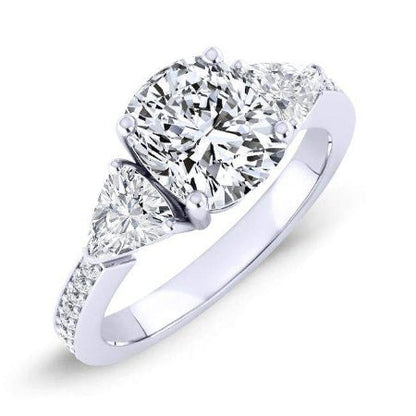 Snowdonia Cushion Diamond Engagement Ring (Lab Grown Igi Cert) whitegold