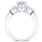 Snowdonia Cushion Diamond Engagement Ring (Lab Grown Igi Cert) whitegold