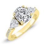 Snowdonia Cushion Diamond Engagement Ring (Lab Grown Igi Cert) yellowgold