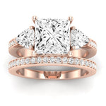 Snowdonia Diamond Matching Band Only (engagement Ring Not Included) For Ring With Princess Center rosegold