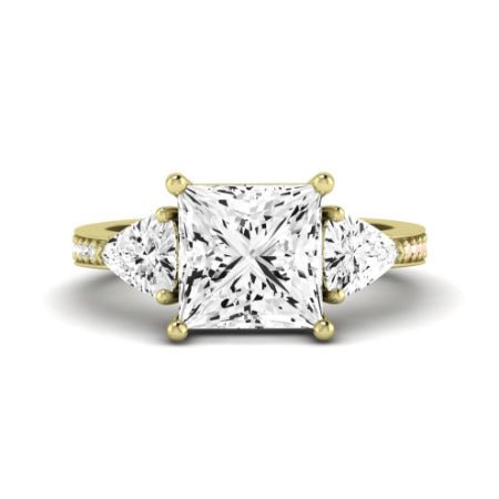 Snowdonia Diamond Matching Band Only (engagement Ring Not Included) For Ring With Princess Center yellowgold