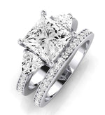Snowdonia Diamond Matching Band Only (engagement Ring Not Included) For Ring With Princess Center whitegold