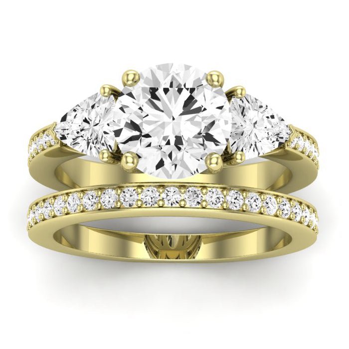 Snowdonia Diamond Matching Band Only (engagement Ring Not Included) For Ring With Round Center yellowgold